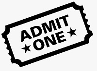 Clipart of an admission ticket