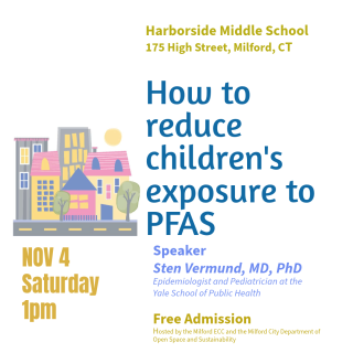 November 4th, 2023 Talk how to Reduce Children's Exposure to PFAS