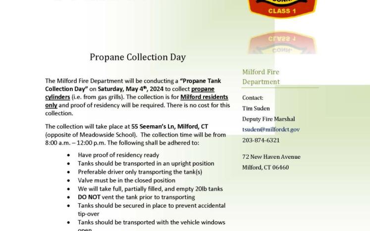 Spring 2024 Propane Collection Day